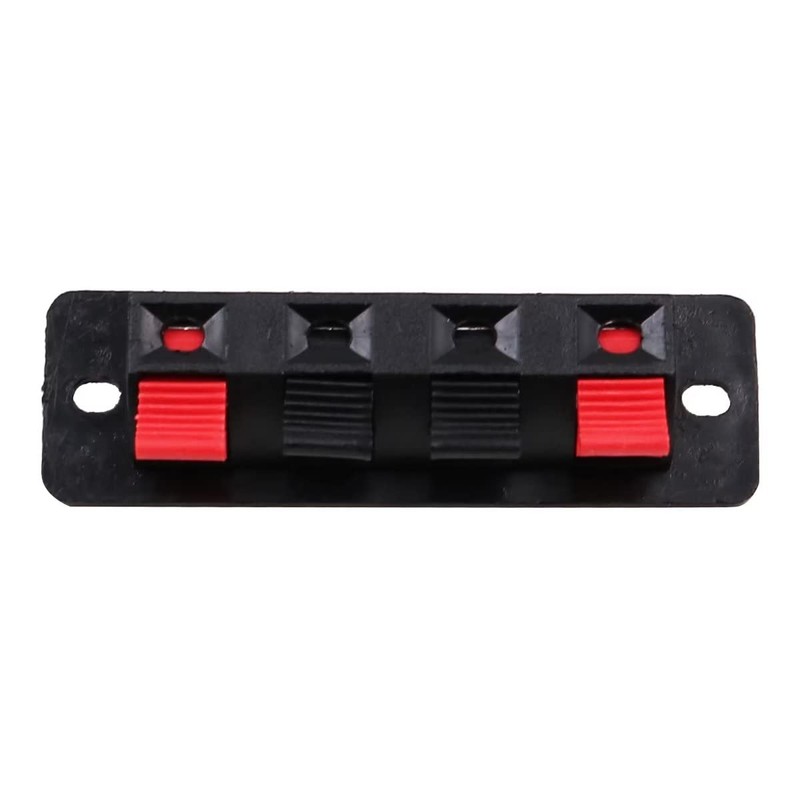 WANGCL 4pcs 4 Way Speaker Terminal Connectors Terminal Block Spring