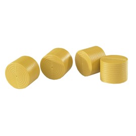 bruder 02344 Accessories 4 Round Bales Ochre Brown 1:16 Accessories Bale Winder Baler Farm Agriculture Combine Harvester