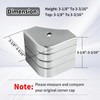 Pontoon Corner Caps,Aluminum Replacement Corner Caps | Dock Guards for