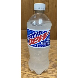 Mountain Dew 1x Mountain Dew White Out Full MTN 20 oz Bottle Discontinued Rare