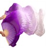 Nimiman Women New Belly Dance Fan Veils Gradient Color Purple