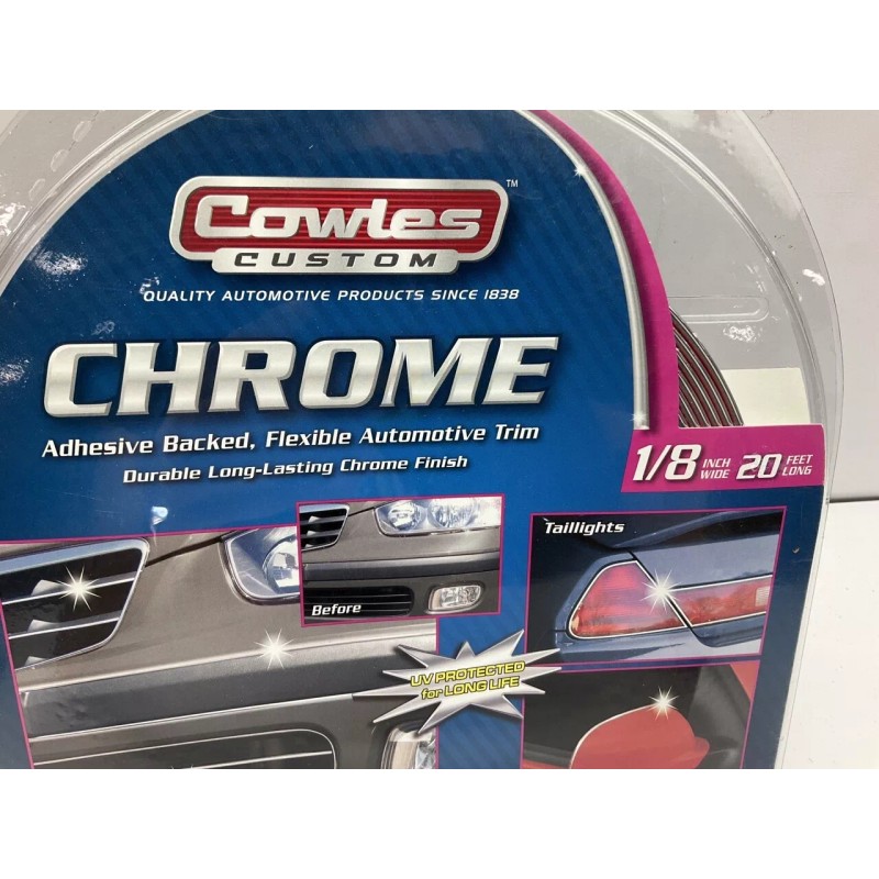 Cowles S37780 Chrome Body Side Molding Trim 1/8" X 20',