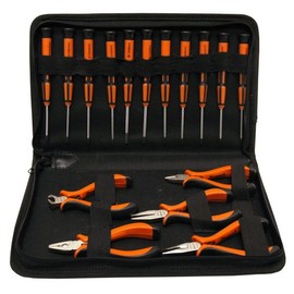 Homak 17-Piece Precision Pliers/Screwdriver Set, HT06801700