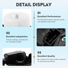 HVAC Blower Motor Assembly 700289 TD11-61-B10 75817 Heater Blower Motor with Fan Cage Fit for 2007-2015 Mazda CX-9