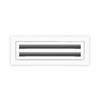 QuietCool 14x4 Modern Design AC Grille - Aluminum White -