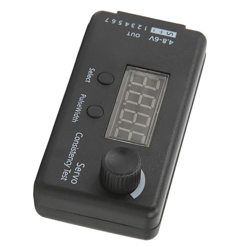Digital Servo Tester 3 Modes High Accuracy Black Plastic Servo