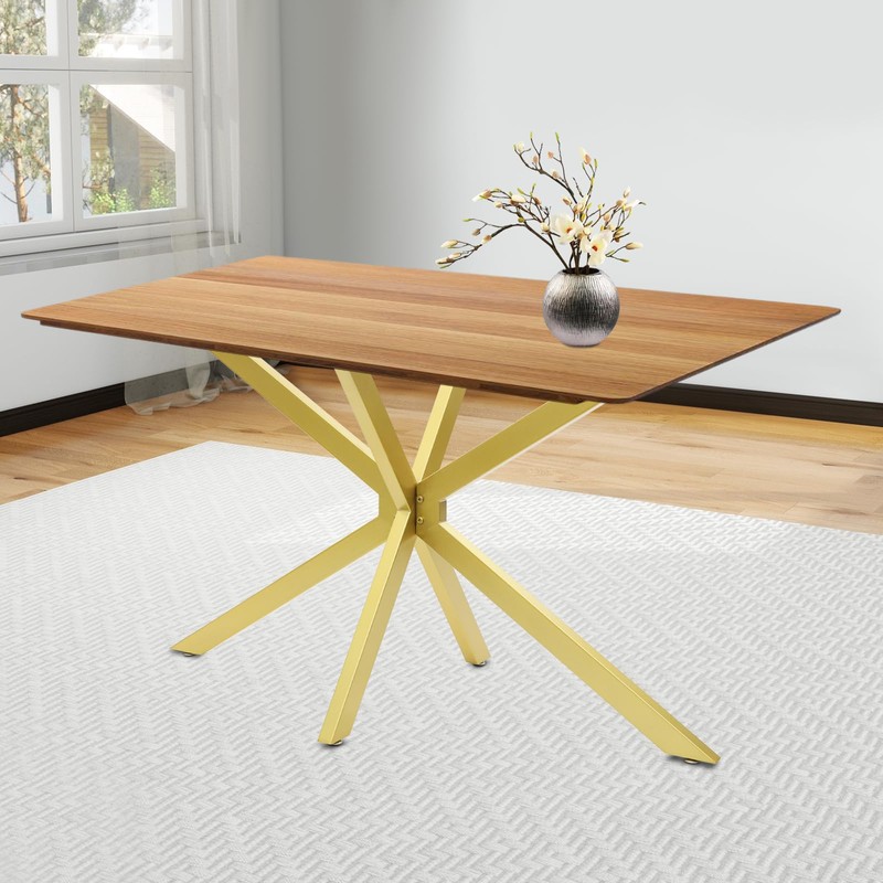 ACNAO Modern Table Base, 47.3 * 29in Metal Dinning Table