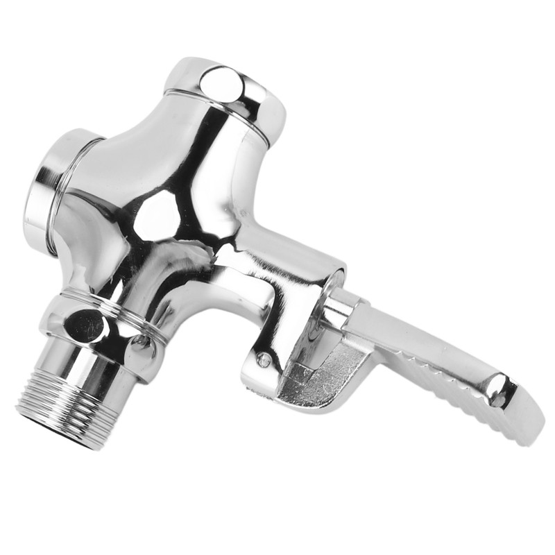 Toilet Foot Pedal Flush Valve Brass Non Slip Easy To