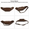 LUUFAN Leather Waist Bag for Men and Women, Outdoor Messenger