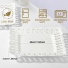 Ceramic Square Dinner Plates, 11 inch Square Serving Plate Set