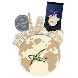 JoliCoon Globe Money Gift Travel - World Map Money Gift - Travel Fund Money Gift Holiday - Travel Voucher Gift Packaging