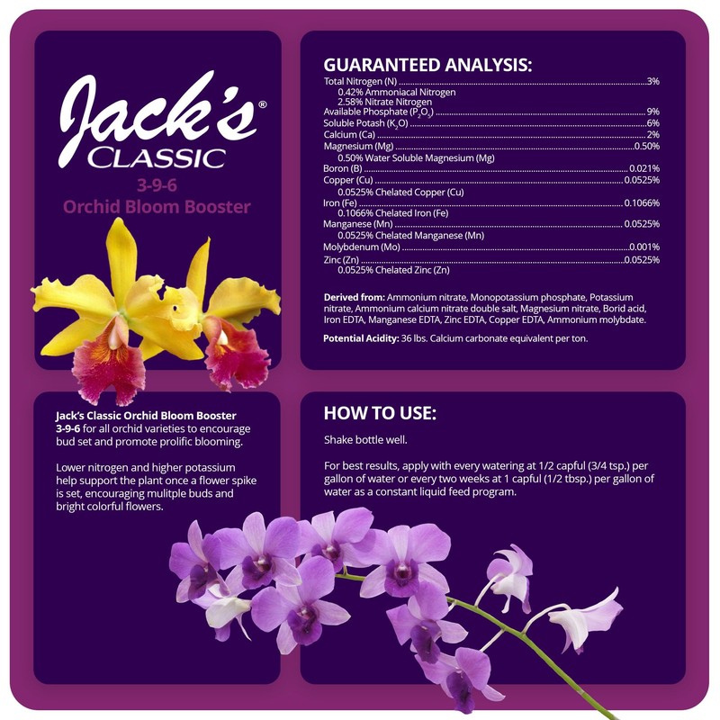 Jack's Classic 3-9-6 Orchid Bloom Booster Liquid Plant Food with