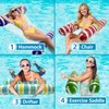 Pool Floaties for Adults, 3 PackInflatable Pool Float, Water Hammock