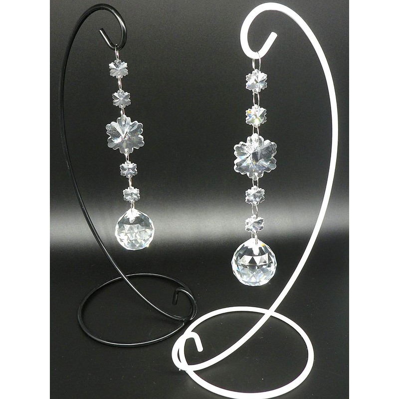[morningplace] Suncatcher Hanging Stand, Universal, Pedestal, Interior, Display, etc. (Black,