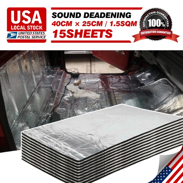 Modigt 16ft² Car Heat Sound Proofing Carpet Mat Floor Trunk