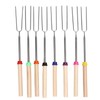 8Pcs Telescoping Extendable Marshmallow Roasting Sticks Marshmallow Sticks Kit Extending