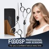 FOGOSP 6" Professional Hair Cutting Scissors Set Japan 440C Stainless