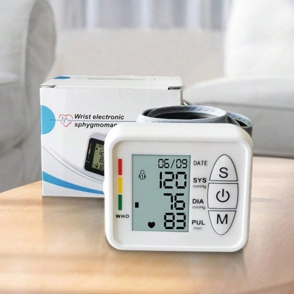 ziqing Digital Wrist Blood Pressure Monitor Heart Beat Rate Pulse