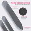 Derlaier Lima de uñas de nanovidrio, paquete de 3, herramienta