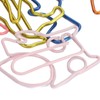 100pcs Colorful Paper Clips 20 Cute Shapes Stable Clamping Lightweight