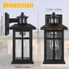 Brilvibera Outdoor Wall Light Motion Sensor - Updated Dusk to