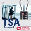 Brinks TSA Accepted Indicator Luggage Lock, Black - Resettable Combination,