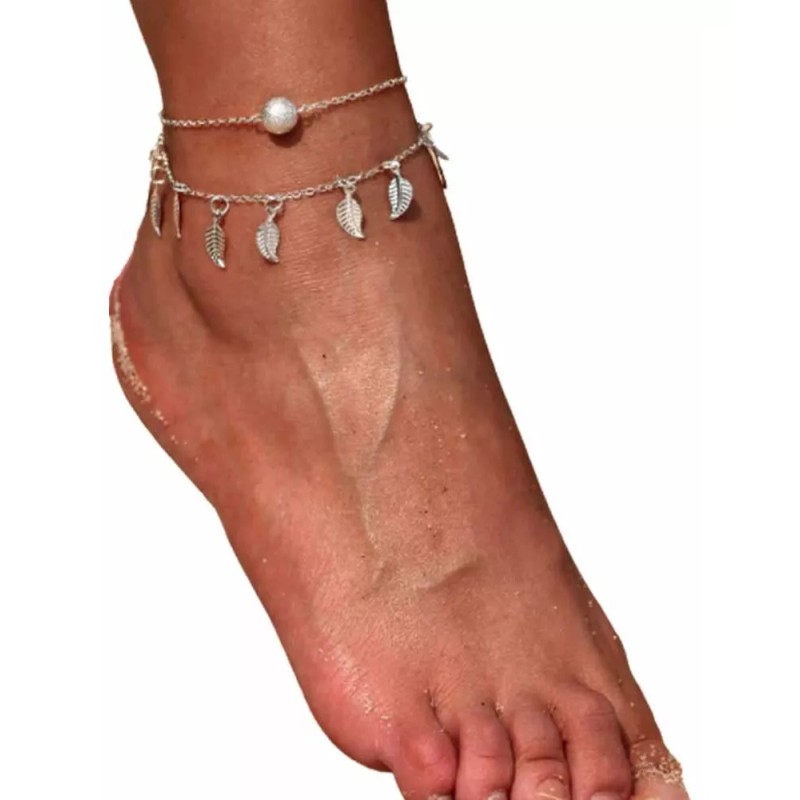 Deluxe Pulsera Pie Tobillo 2 En 1 Playa Vacaciones Regalo