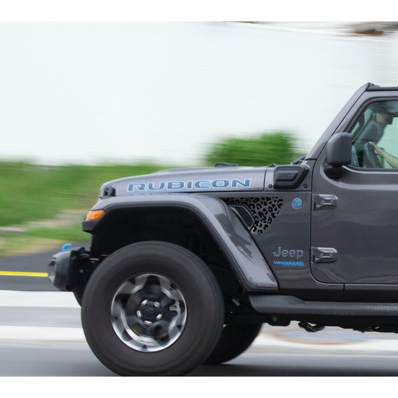 Leopard Cheetah Side Fender Vent Decal Compatible with Jeep Wrangler
