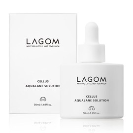 LAGOM Cellus Aqualane Solution Squalane Suero Antienvejecimiento Mejora Piel Facial Fermentado Natural Vegano Essencia Matutina Aquatide Tocoferol Piel Sensible Grasa Seca Textura Firme 50ml 1.69oz