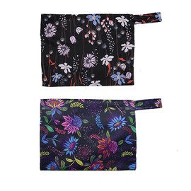 2 bolsas húmedas reutilizables para mamá. almohadillas para orejas menstruales para mamá. 7 x 5.5 pulgadas