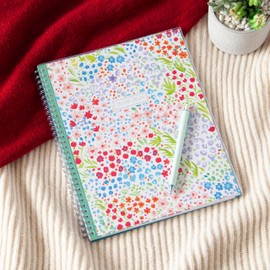 Blue Sky 2024-2025 Academic Year Teacher Weekly and Monthly Lesson Planner, 8.5" x 11", Flexible Cover, Wirebound, Ditsy Dapple Light (132002-A25)