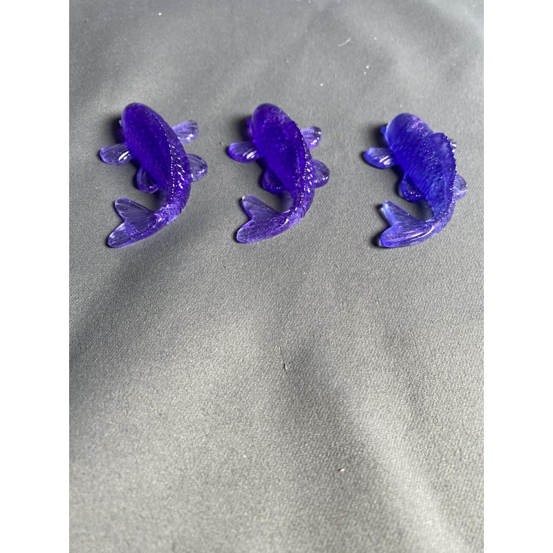 Oceanic Elegance: Handcrafted Resin Koi Fish Sculptures - 3 Pack