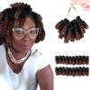 QUEENTAS Short Crochet Hair for Black Women 3 Packs 10inch