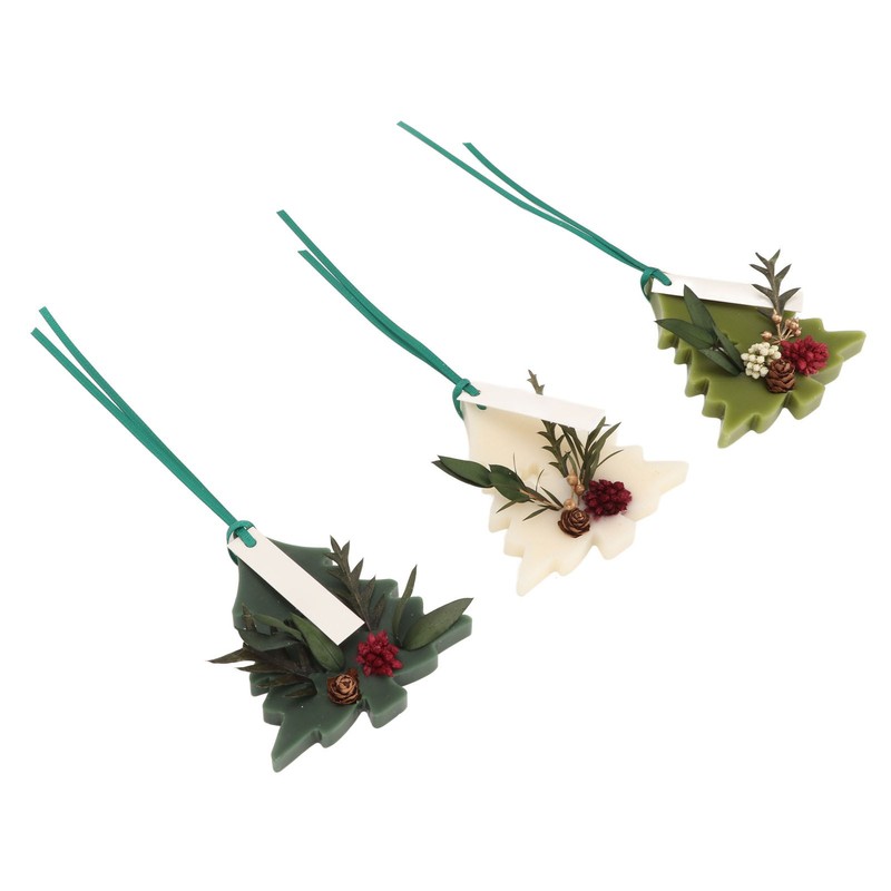 3pcs Aromatherapy Tablets Different Fragrances Tree Shaped Dry Flowers Scented