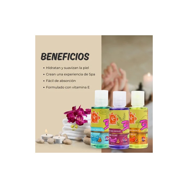 Kit Mc Spa Aceites Para Pies Manos. Masaje, Hidrata, Relaja