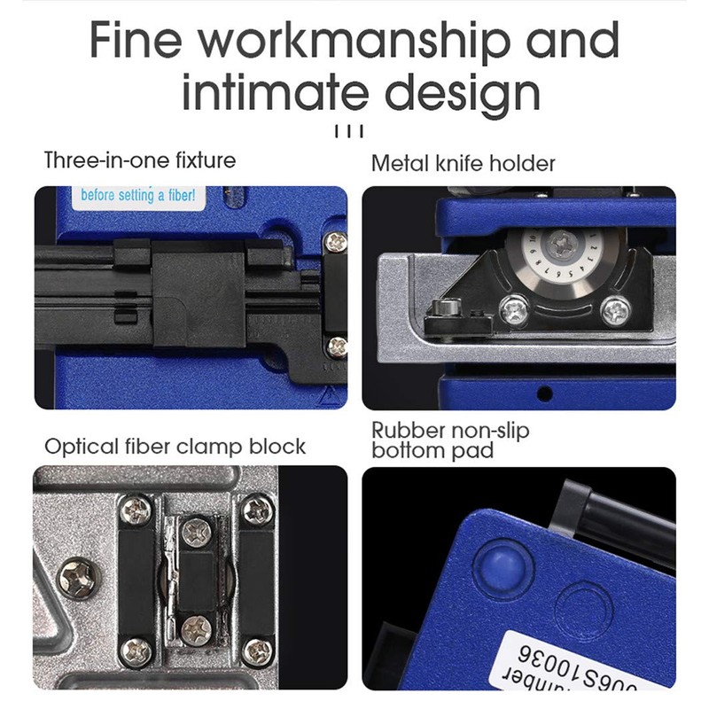 DAXGD Fiber Cleaver Optic Connector FC-6S Optical Fiber Cleaver Metal