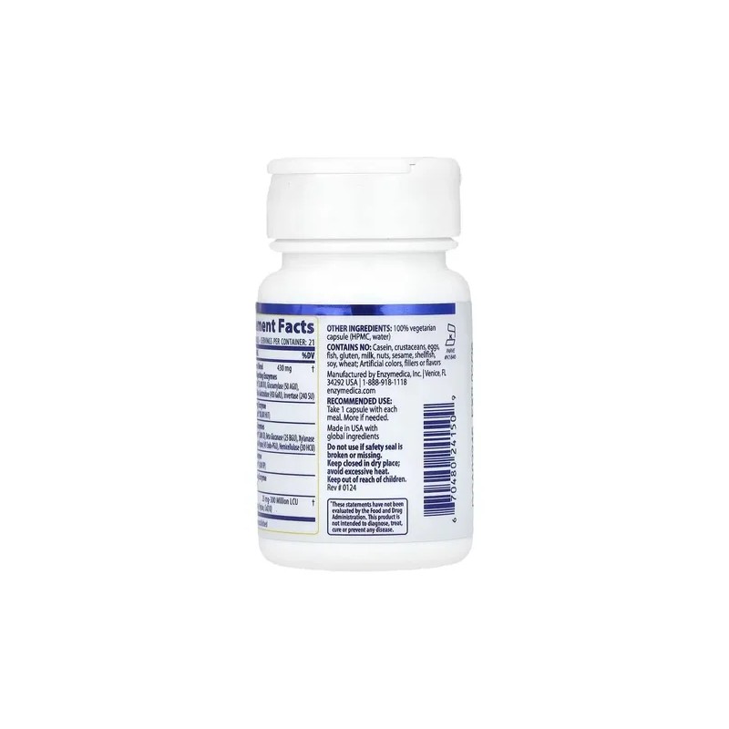 Enzymedica Digest Gold Con Atpro 21 Cápsulas Sabor Sin Sabor