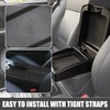 A ABSOPRO Black Faux Leather Armrest Protector Cover Pad Replacement