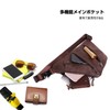 FANDAREPU Men's Body Bag, Crossbody Bag, Stylish, Multi-functional, Large Capacity,