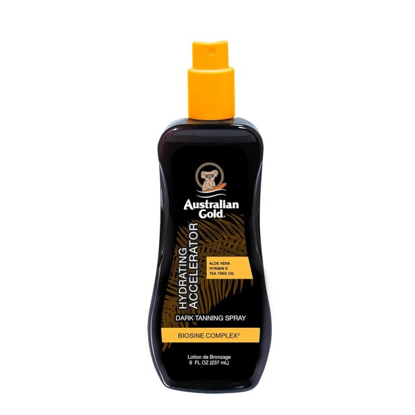 Australian Gold Dark Tanning Accelerator Spray Gel, 8 Ounce |