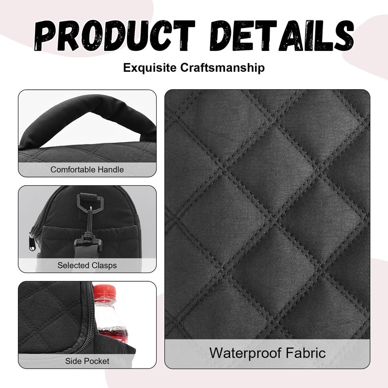 Nanxson Women LunchBag Double Deck Insulated Lunch ToteBag Puffer LunchBox