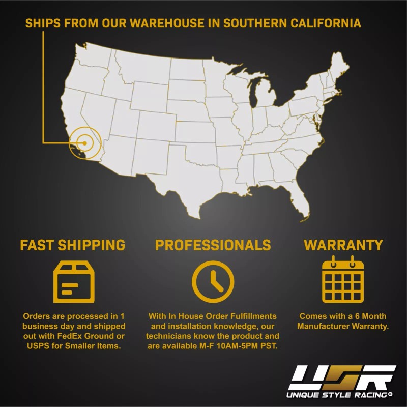 DEPO / Unique Style Racing (USR) White LED Clear Bumper