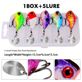 SHKMOL Spinner Set 6g/10g/15g/21g Spin Jig for Bass Fishing Perch Bait Zander Bait Pike Bait Lead Head Spinner Bait Spinner Bait Fishing Lure
