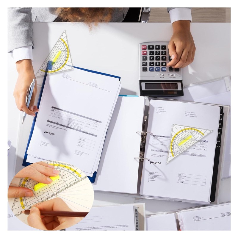 Set of 4 Clear Set with Handle 14 cm Flexible