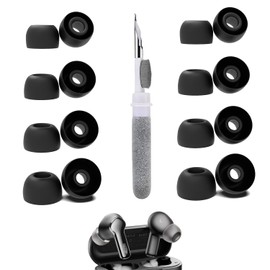 [8 Pairs] Replacement Ear Tips for TOZO NC3, with 3 in 1 Cleaner Kit, Silicone Ear Tips (XS/S/M/L)