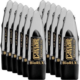 BioRLX Caviar & Jojoba Oil Lip Balm Color Free (Twelve Lip Balms)