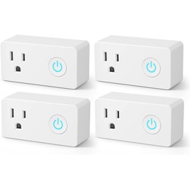 BN-LINK WiFi Heavy Duty Smart Plug, Smart Home WiFi Outlet Compatible with Alexa and Google Assistant, No Hub Required, 2.4 GHz Network Only, 4-Pack, White