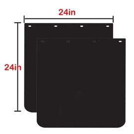 BST BSSP Pair Universal 24"x 24" Mud Flaps for Semi Truck Heavy Duty Polymer Mudflaps Mudguards Splash Guard for Commercial Truck Trailer Tractors Freightliner Kenworth Peterbilt