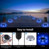 Solar Deck Light Outdoor, 6 Pack 9 Colors in 1