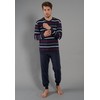 Götzburg Men's 2-Piece Pyjamas Long, Blue-dark rings., 3xl